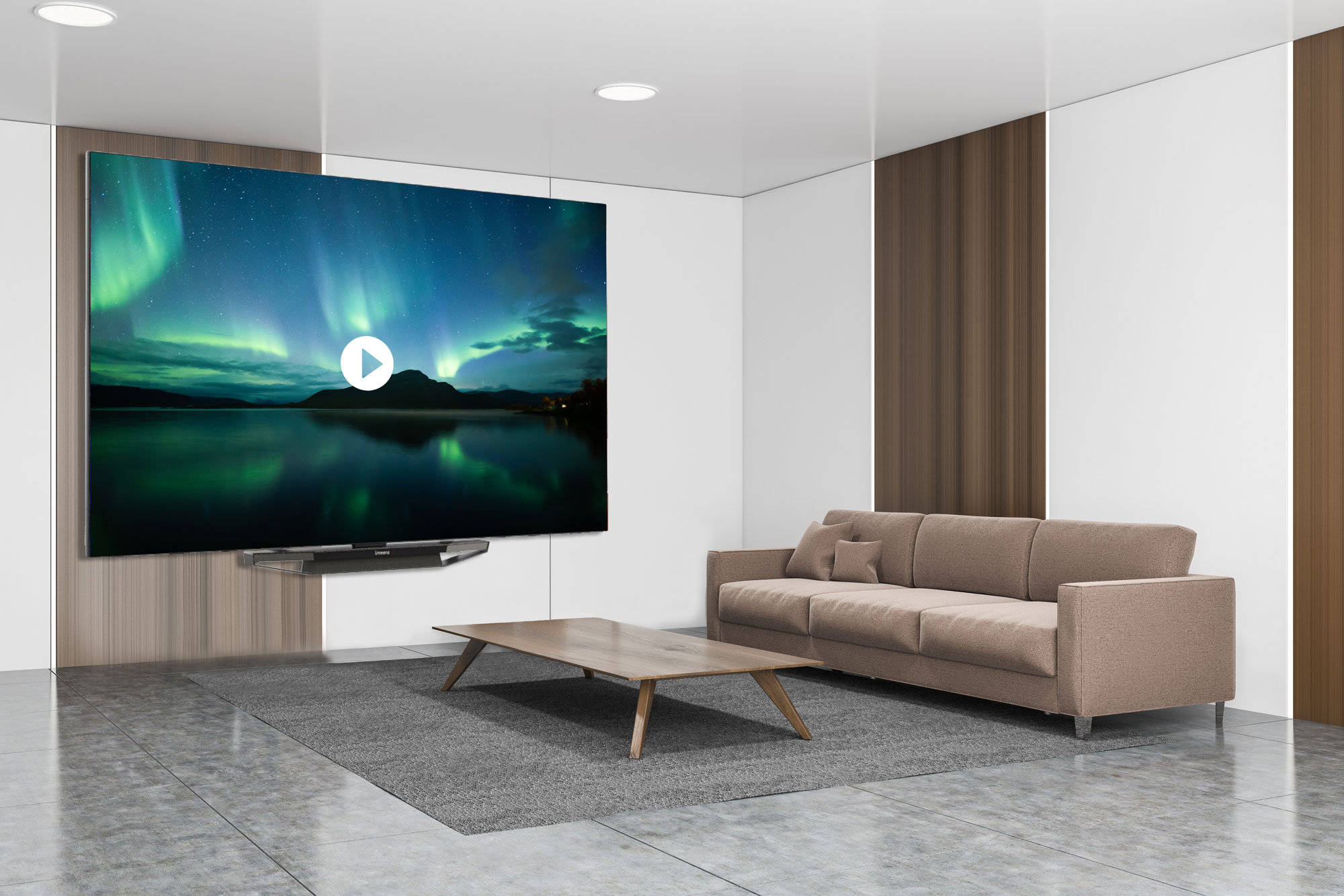 TV-écran-géant-salle-d'attente