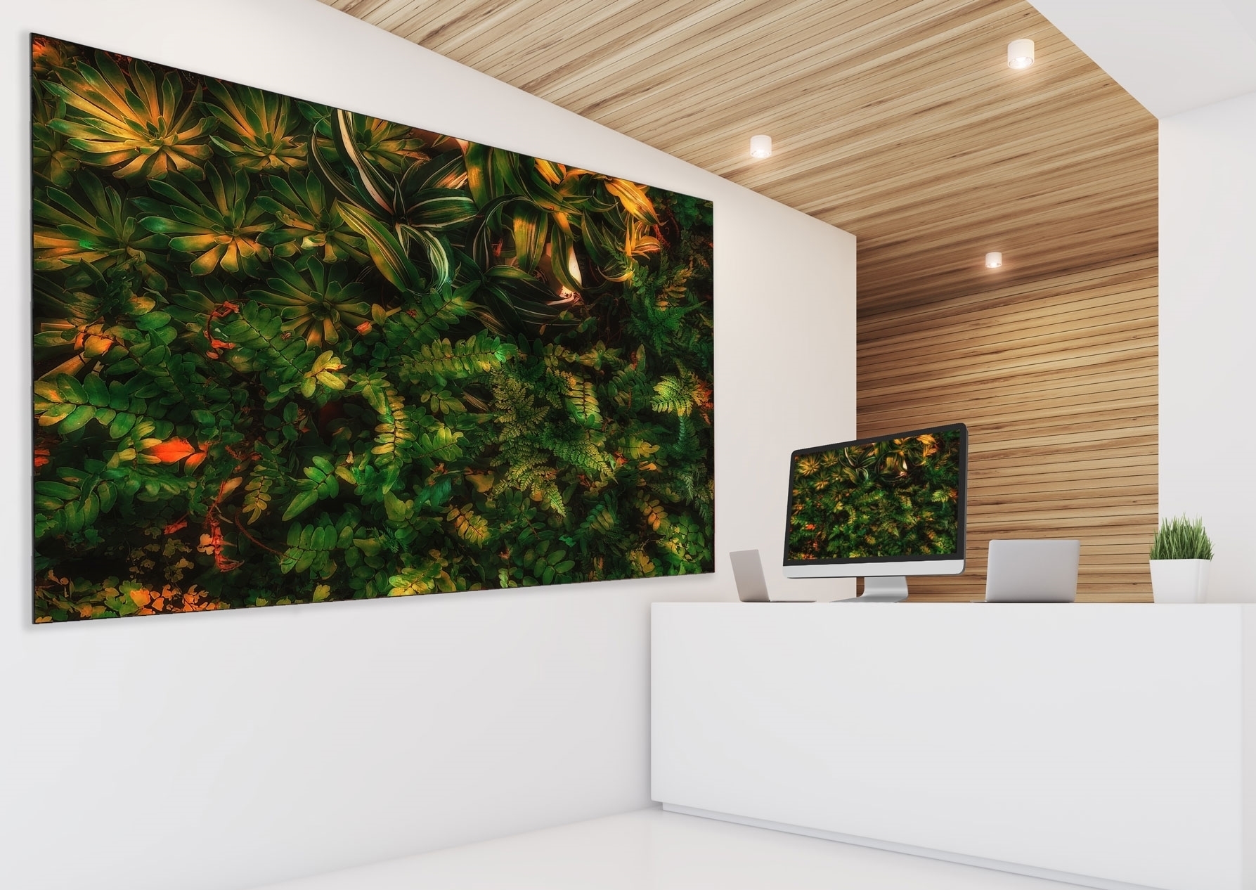 Partage d'écran sans-fil sur écran géant 