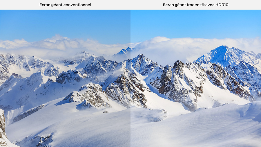 HDR10 ecran geant